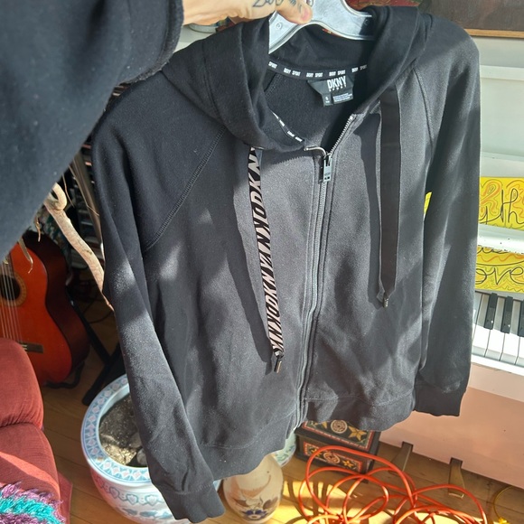 DKNY Sport Black Sport Zip-Up Hoodie - Picture 5 of 10